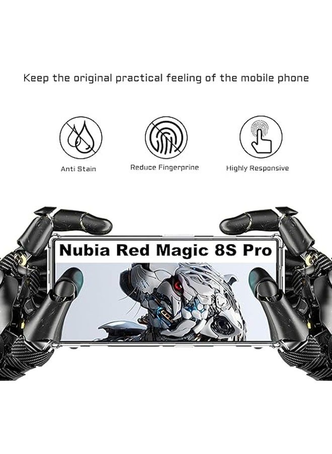 RedMagic 8S Pro Phone Case + RedMagic 8S Pro Tempered Glass Screen Protector 【1 Pack】 Soft TPU Phone Case 【Scratch Resistant】 【Slim】 【Shockproof】 - Image 3