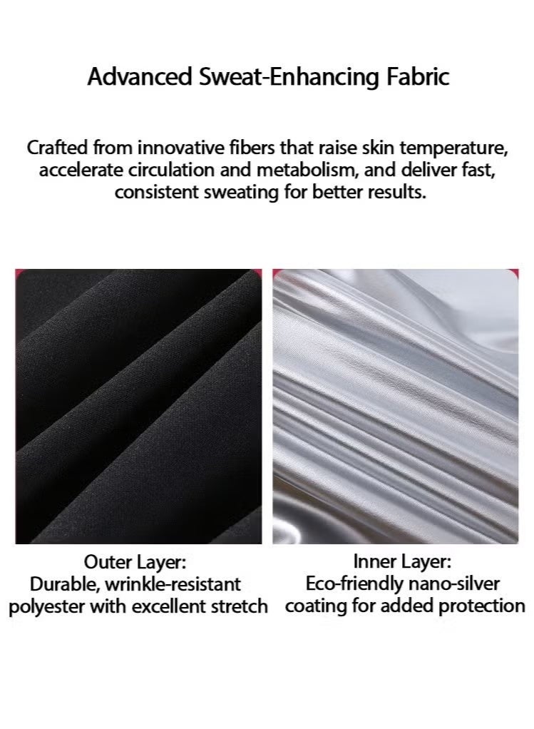 YS Sauna Suit Set for Women, Long Sleeve + Pants, Burn More, Sweat More, Sweat Enhancing Workout Outfit for Weight Loss - Image 4