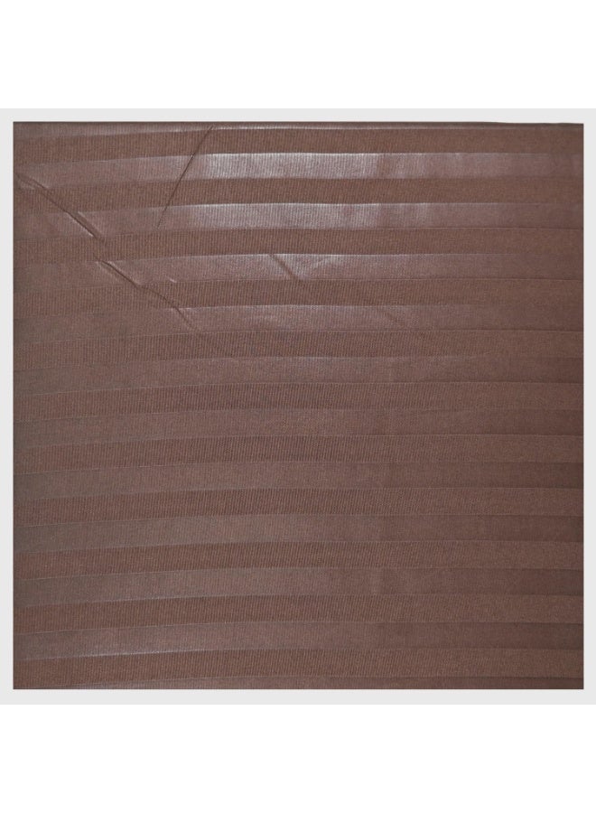 فابينني طقم ملاءات سرير كينج مع غطائي وسادة 50×75 سم، مصنوع من ألياف دقيقة 100%، مقاس 240×260 سم، ملاءة مسطحة للأسرة كينج/المزدوجة، طقم ملاءات سرير ناعمة مخططة بسمك 1 سم للفنادق والمنزل، لون بني غامق - Image 2