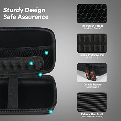 GLCON Shockproof Hard Shell Carrying Case for GPS, External Hard Drive, Power Bank, Charger, Cable, Heart Monitor, Cell Phone, Electronic Accessories - Larger Capacity Storage Pouch Travel Bag - Image 5