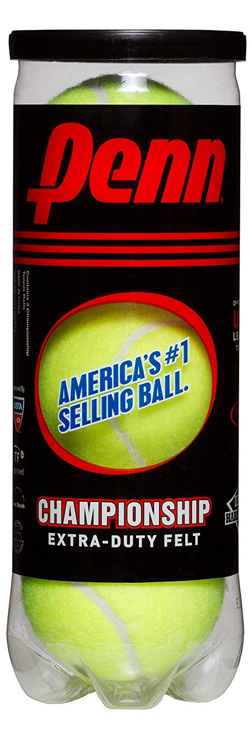 Penn Championship Extra Duty Felt Tennis Balls 6 Cans 18 Balls Yellow