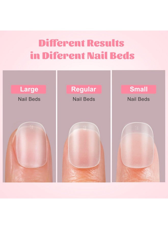 SINOKAME Extra Extra Short Round Gel Nail Tips, SINOKAME Extra Short Press on Fake Nails Clear Round, Full Matte No File Small Petite Child Size Nails for Nail Extension,600 Pcs 13 Sizes with Refills 4&5 - Image 4