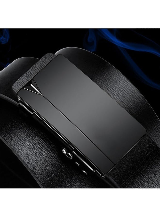 Men's Leather Belt, Business Belt Automatic Buckle Luxury Design Waistband Waist Strap For Man - Image 4