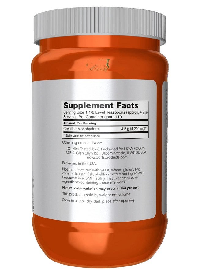now Sports Nutrition Micronized Creatine Powder 500 G Mass Building*/Energy Production* 1.1Pound - Image 3