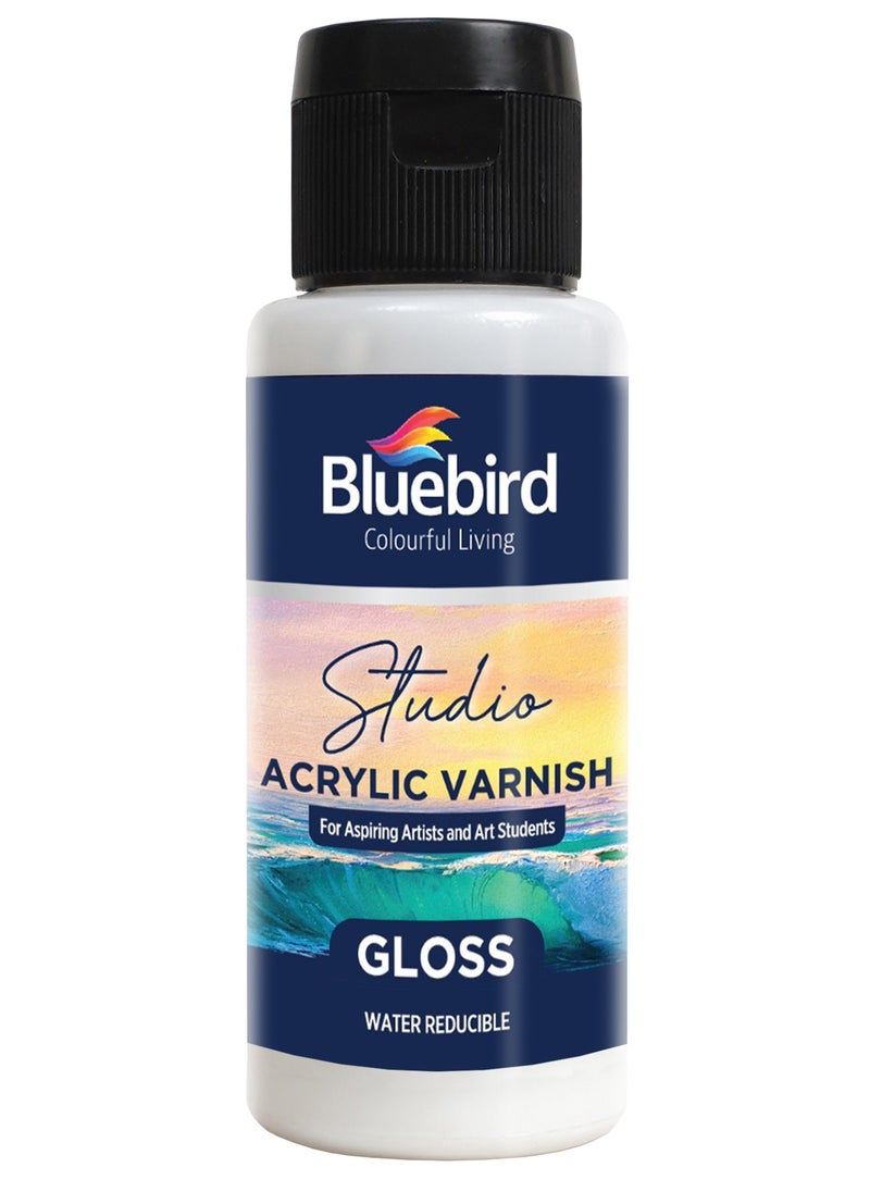 Bluebird  Premium Acrylic Varnish Gloss - Protect and Enhance Your Artwork 100 ml  - Image 1