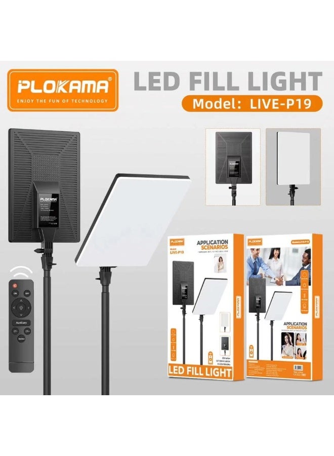 Plokama Live P19 Application Scenarios Led Fill Light Panel Professional Photography Videography - Image 1