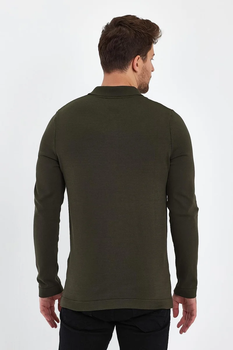 Alexander Gardi Zippered Polo Neck Sweater (E23-6702)
