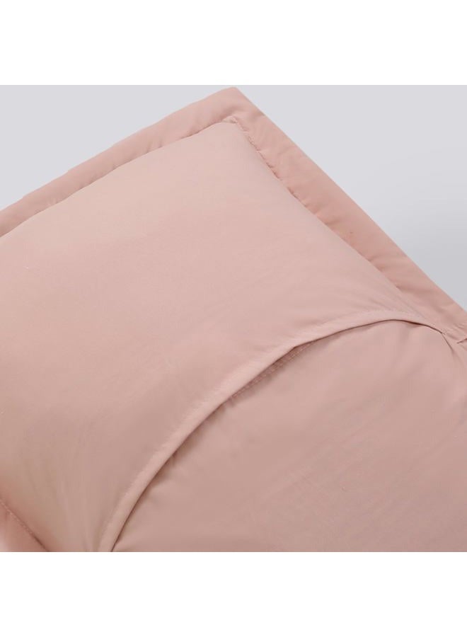 MarCielo 2-Piece Embroidered Pillow Shams, Decorative Microfiber Pillow Covers Set (Teacup Rose, Standard) - Image 5