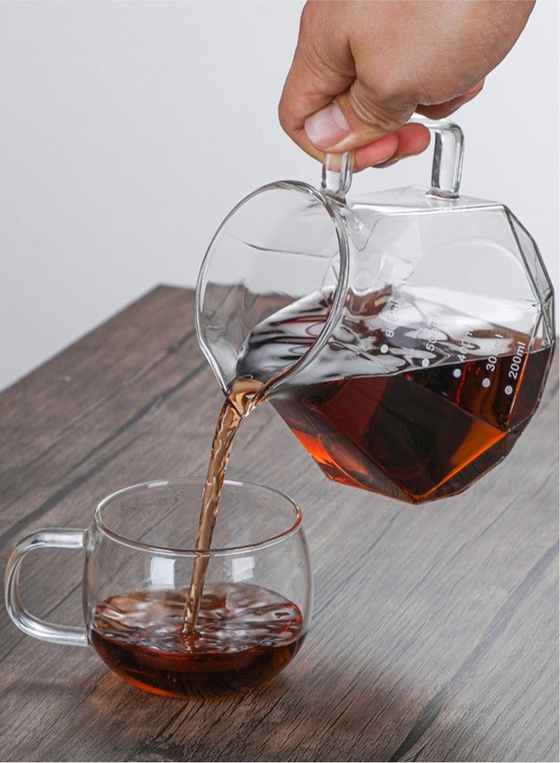 بريتيل ماكينة صنع القهوة بالتنقيط صب أكثر من مجموعة 600 مل لـ 4 أكواب منقط القهوة مع إبريق زجاجي لتقديم القهوة لبار القهوة في المنزل والمكتب - Image 4