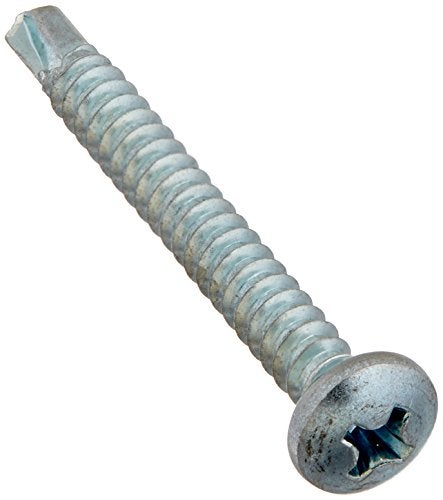 Hillman The Hillman Group 560280 8-18-Inch x 1-1/2-Inch Pan Head Phillips Self Drilling Screw, 100-Pack - Image 1