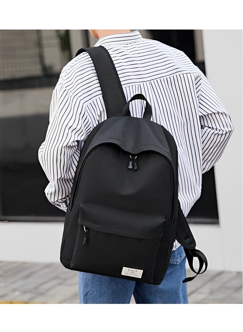 HALAMODO Classical Basic Travel Backpack Lightweight Casual Travel Backpack Laptop Backpack High School Backpack Bookbag for College School Teens Boys and Girls - Image 3