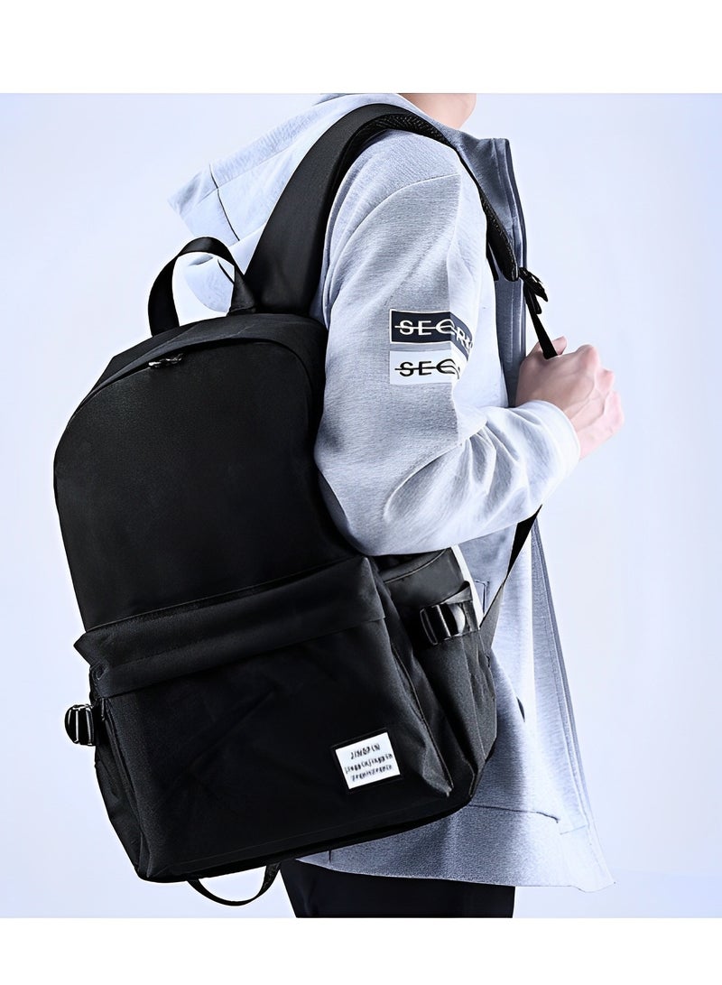 HALAMODO Classical Basic Travel Backpack Lightweight Casual Travel Backpack Laptop Backpack High School Backpack Bookbag for College School Teens Boys and Girls - Image 5