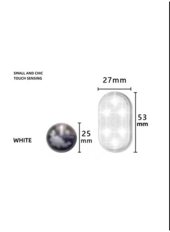 مصابيح LED داخلية لاسلكية للسيارة، مصباح سقف مغناطيسي يعمل باللمس قابل للشحن عبر USB، ضوء قراءة اليد، ضوء الباب للإضاءة الليلية (أبيض) - Image 2