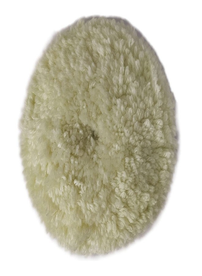 Inditrust Wool Polishing Clean Buffing Pad Bonnet for Furniture/Car etc. White (5 INCH) - Image 1
