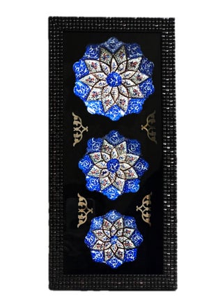 Handmade Wall Plate Hanging Decoration | Enamel Minakari Art | Antique Design with Glass Shield - pzsku/Z1F9B37735ED42BE902ACZ/45/_/1726856039/332ec2cd-80df-4ab8-b6bb-f2230e57b8ca