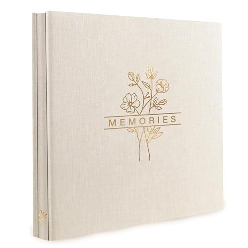 Holoary Photo Album 4x6 500 Photos, 500 Pockets Picture Album, Linen Fabric Cover Big Picture Book for Photos, 4x6 Photo Albums for Memories Family Weddings Travel(Beige) - Image 1