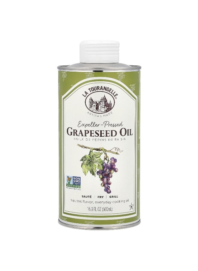 La Tourangelle La Tourangelle, Expeller-Pressed Grapeseed Oil, 16.9 fl oz (500 ml)  - Image 1