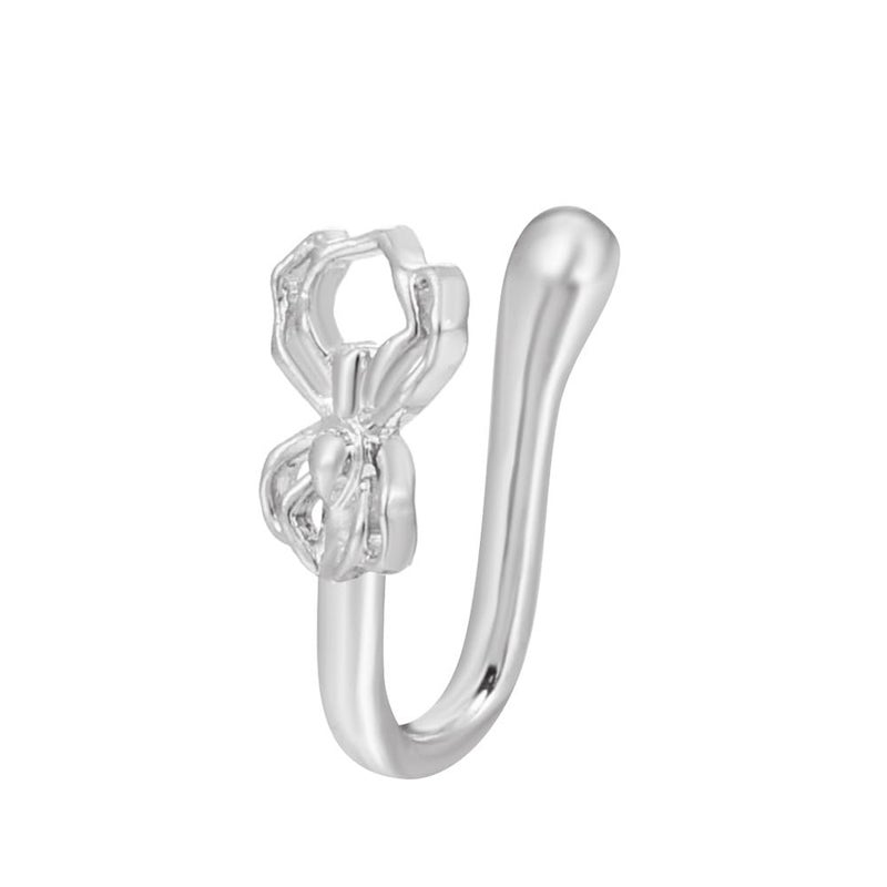 Nose & Ear Clip Titanium Plated Pin Non Pierced Just Press for Women & Girls Septum Ring