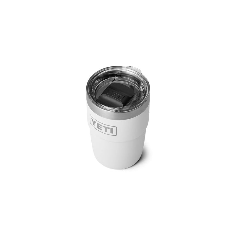 YETI Rambler 8 oz Stackable Cup, Stainless Steel, Vacuum Insulated Espresso Cup with MagSlider Lid, White - Image 1