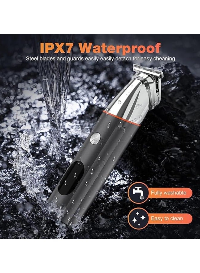 عام ماكينة حلاقة لحية للرجال، مجموعة ماكينة حلاقة كهربائية مقاومة للماء IPX7 مع أدوات لحية، أنف، أذنين، جسم، ماكينة حلاقة لاسلكية، ومقص شعر، هدايا للرجال - Image 5