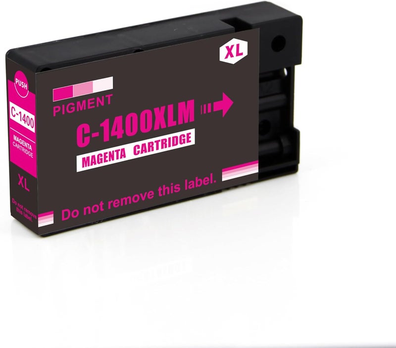 NexNova ® ink Cartridge Compatible for Canon PGI-1400XL Set High Yield (4-Pack Black Cyan Magenta Yellow) PGI 1400 XL Guaranteed Compatibility with MAXIFY MB2140 MB2340 MB2740 MB2040 - Image 4