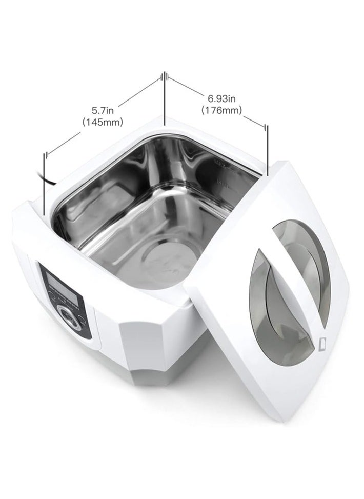 Life Basis - Ultrasonic Cleaner Super Large Capacity 1400ml Jewelry Cleaner with Cleaning Basket Ultrasonic Cleaning Machine for Cleaning Glasses Waterproof Watches Dentures Coins Circuit Board - Image 1