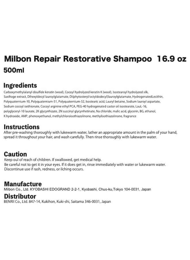ميلبون شامبو ميلبون ريبير ريستوراتيف عبوة كبيرة 16.9 أونصة - Image 5