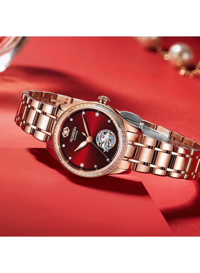 Rosdn Armani Series Birthday 3.8 Festival Gift Women's Mechanical Watch Top Ten Brand Luxury Ladies - Image 5