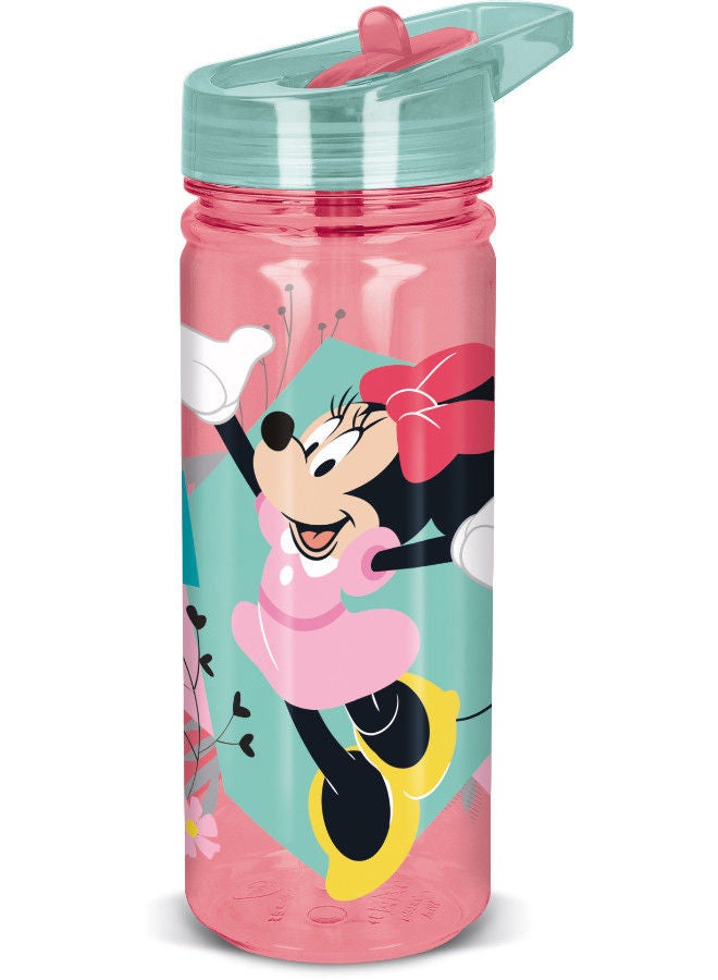 Disney Minnie Mouse Bottle Eco Zen 580ml Multicolour Water Bottle Drinking Bottle Hydration Bottle Tumbler Flask Portable Glass Travel Mug - Image 1