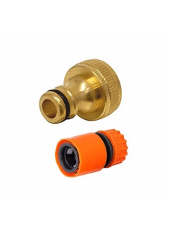 CAZAR CAZAR High Pressure Washer Water Filter Connection Accessory 34 Inlet Brass Nozzle Nipple with Plastic Quick Connector Suitable for Ballorex Starq Gaocheng JPT Bosch ResQtech 1  - Image 1