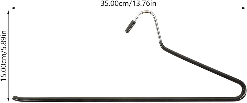 Garneck 6pcs Multipurpose Pants Hangers Metal Coated Non-Slip Trousers and Scarves Organizer for Closet Storage, Space-Saving Household Wardrobe Rack with Open-Ended Flat Hooks in Black - Image 2