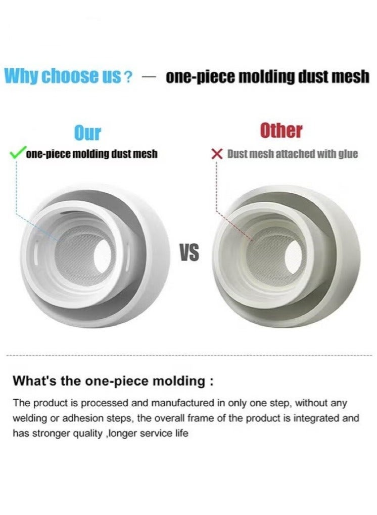 Stars Market 3 Pairs Replacement Ear Buds For Air Pods Pro - Ear Tips for Air pods Pro 2 Ear Tips Buds - Small Medium Large 3 Size Silicone Rubber Eartip Earbuds Gel Cover Accessories（White） - Image 2