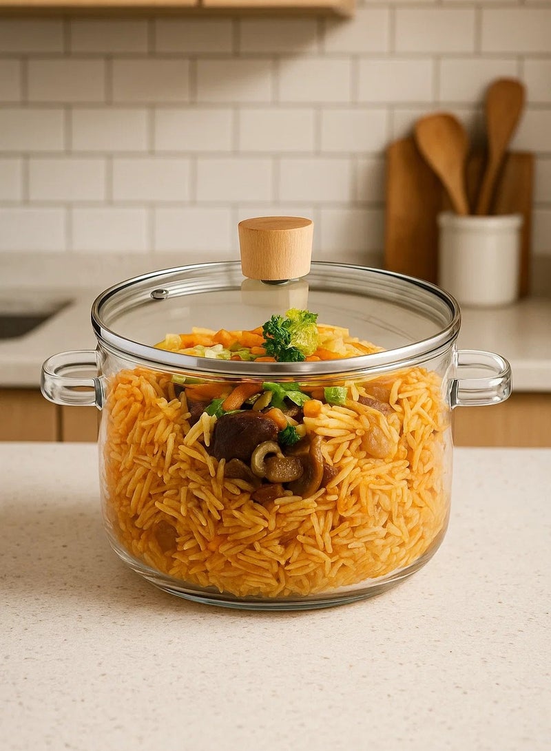 MIXDE 1.8L Capacity Glass Cooking Pot - Image 2