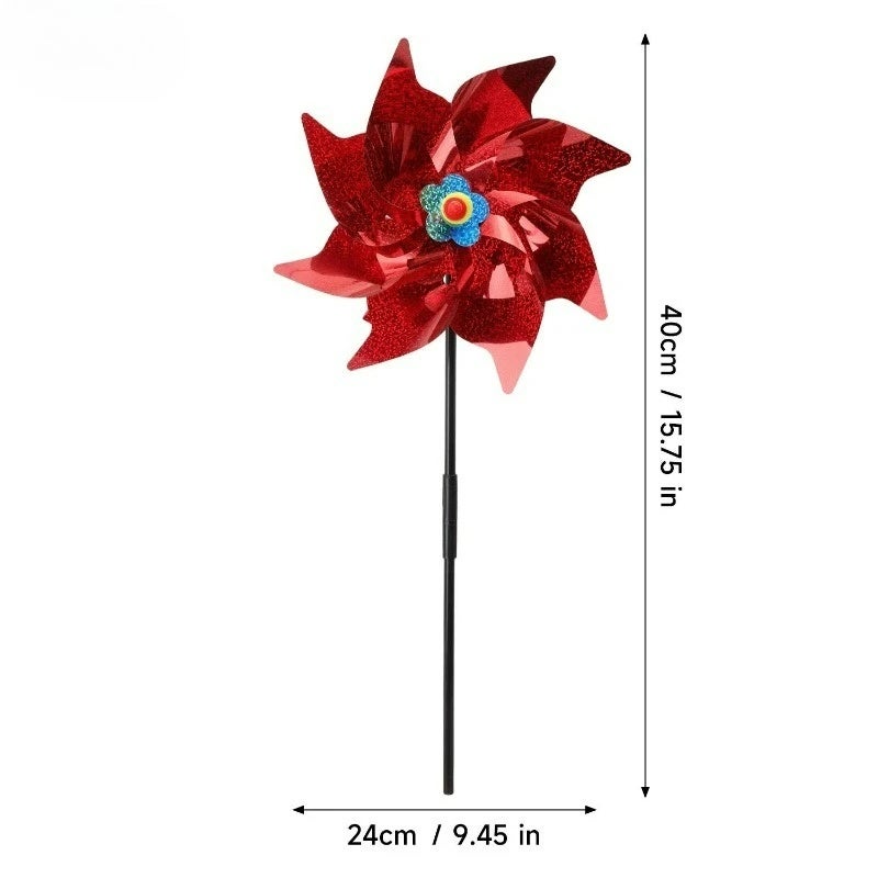 Bird Repellent Windmill Laser Lawn Decor Pinwheel Garden Yard Rotating Laser Windmill Farm Protection Garden Decor Supplies - Image 1