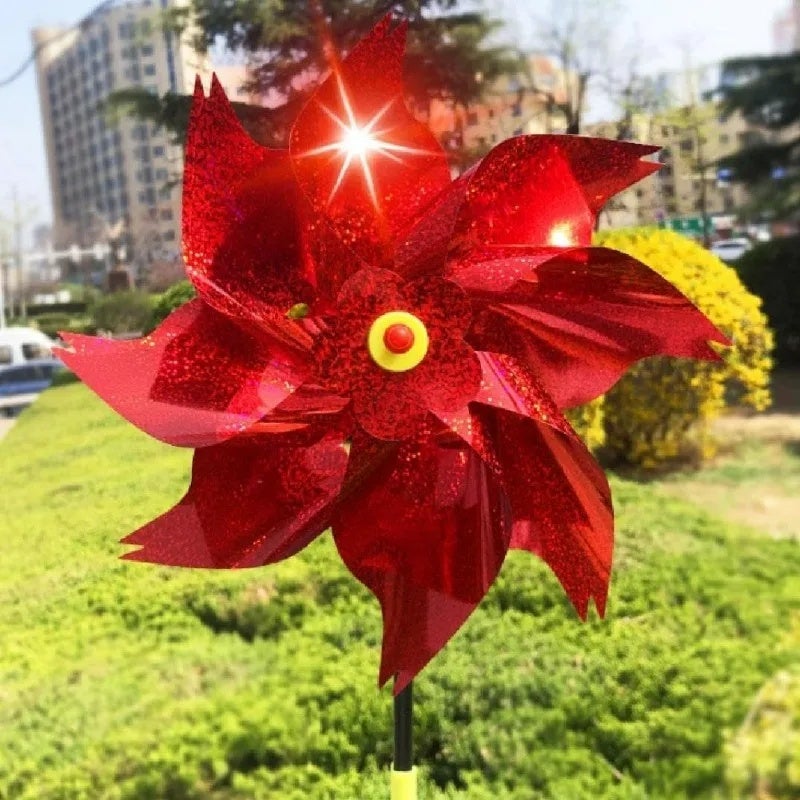Bird Repellent Windmill Laser Lawn Decor Pinwheel Garden Yard Rotating Laser Windmill Farm Protection Garden Decor Supplies - Image 3