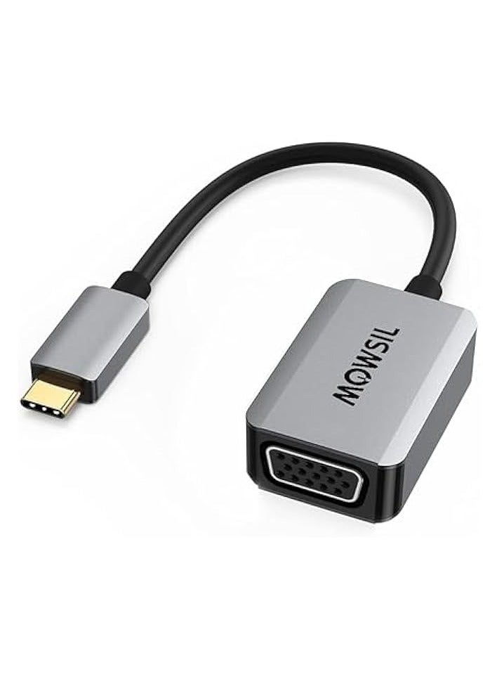 Mowsil USB to VGA Adapter, 1080P USB 3.0 to VGA Full HD Converter[Aluminium Shell] - Image 1