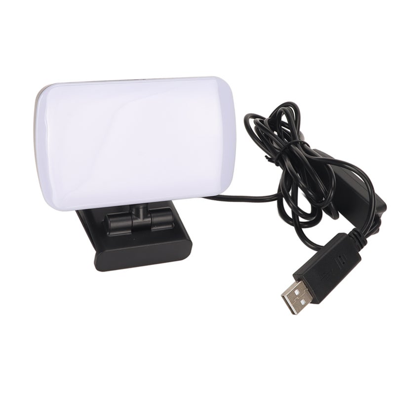 Webcam Light: 3 Light Colors 10 Dimming Modes Flexible Rotation - USB Powered Portable Video Light for Video Conferences Streaming Content Creation - Image 1