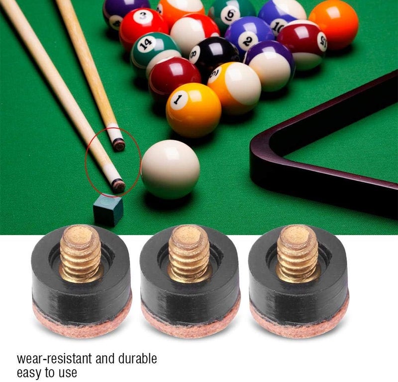 comfrt 10 Pcs Cue Tips, Billiards Screw Tips Pool Cue Tips Billiards Replacement Parts - Image 4