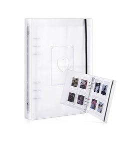 KASTWAVE Mini Photo Album with 20 Pcs Inner 6 Ring Photocard Binder A5 Kpop Photocard Holder Book Photo Card Holders Photo Album Folder Clear Photocard Sleeves for Business Card, or Picture (4 Photo Style) 