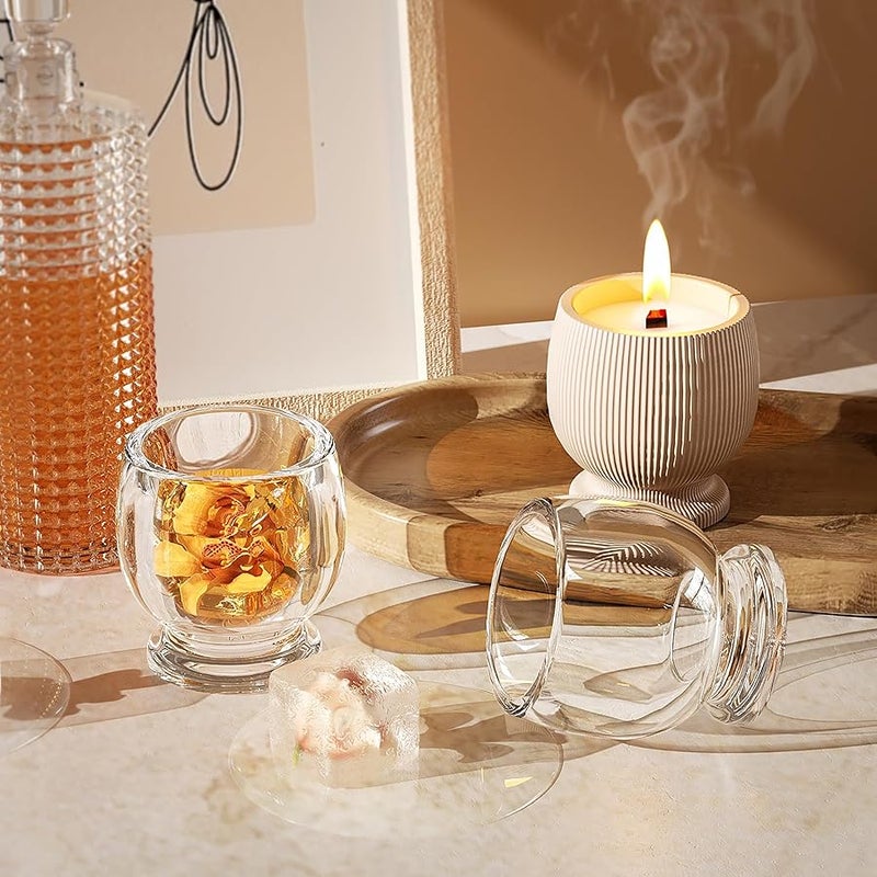 ESEENS Bottle Resin Mold Candle Holder - Resin Casting Silicone Molds for Home Decor & Candle Making Wave Spiral Mold - Image 5
