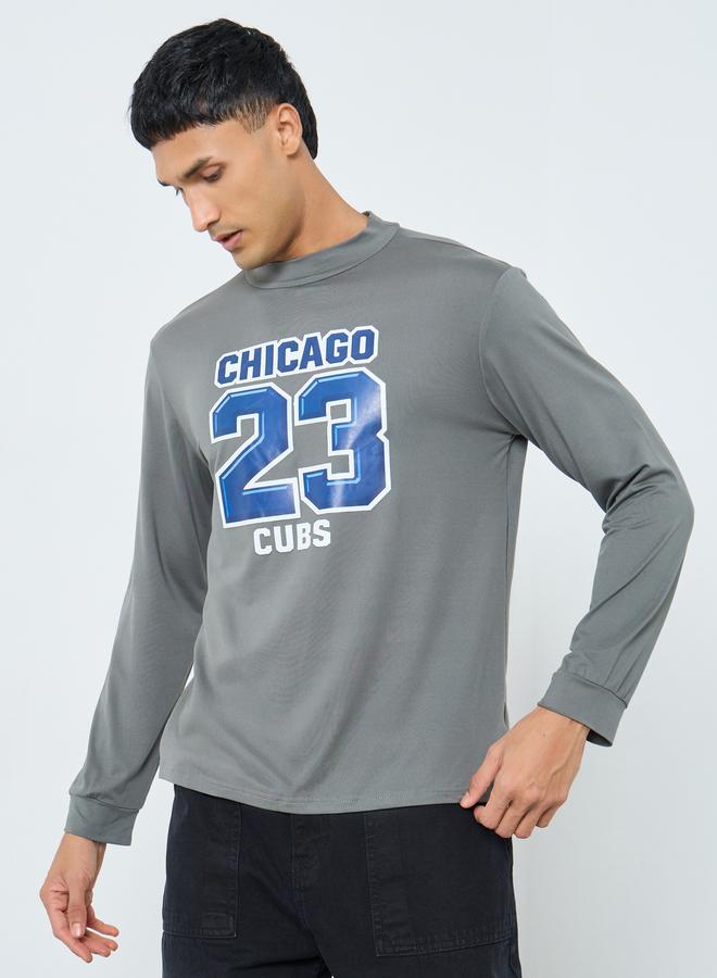 Take Two Grey Chicago Cubs Graphic Slim Fit T-Shirt - Image 2