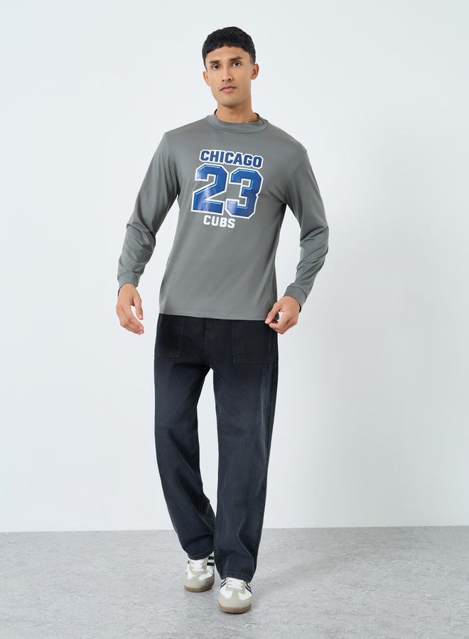 Take Two Grey Chicago Cubs Graphic Slim Fit T-Shirt - Image 3