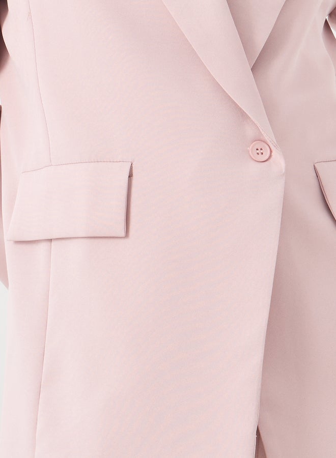 Styli Oversized Notch Label Regular Fit Blazer  - Image 4