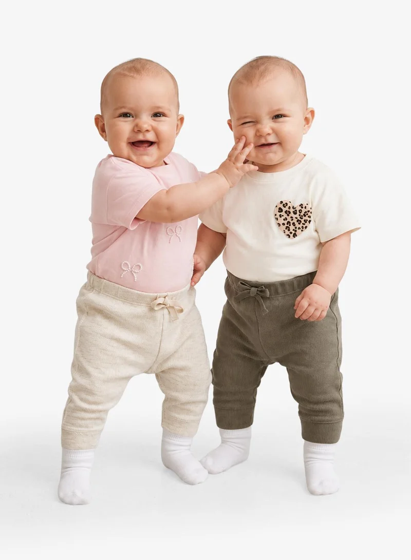 Name It  Kids Neutral 2-Pack Pants  | Best Price UAE