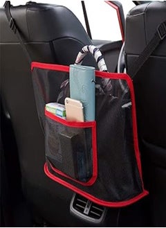 Generic Car Handbag Holder Between Seats,Driver Storage Netting Pouch for Purse & Pocket,Seat Back Net Bag Barrier of Backseat Pet Kids,Cargo Tissue Holder (B) 