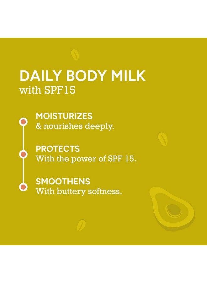 CITTA Soothing Body Milk For Men & Women | Deep Moisturization & SPF | Non-Greasy | Blend of Avocado, Oats & Bamboo Water | Long-Lasting Moisturization | For Daily Use For All Skin Types | 200 ml - Image 2
