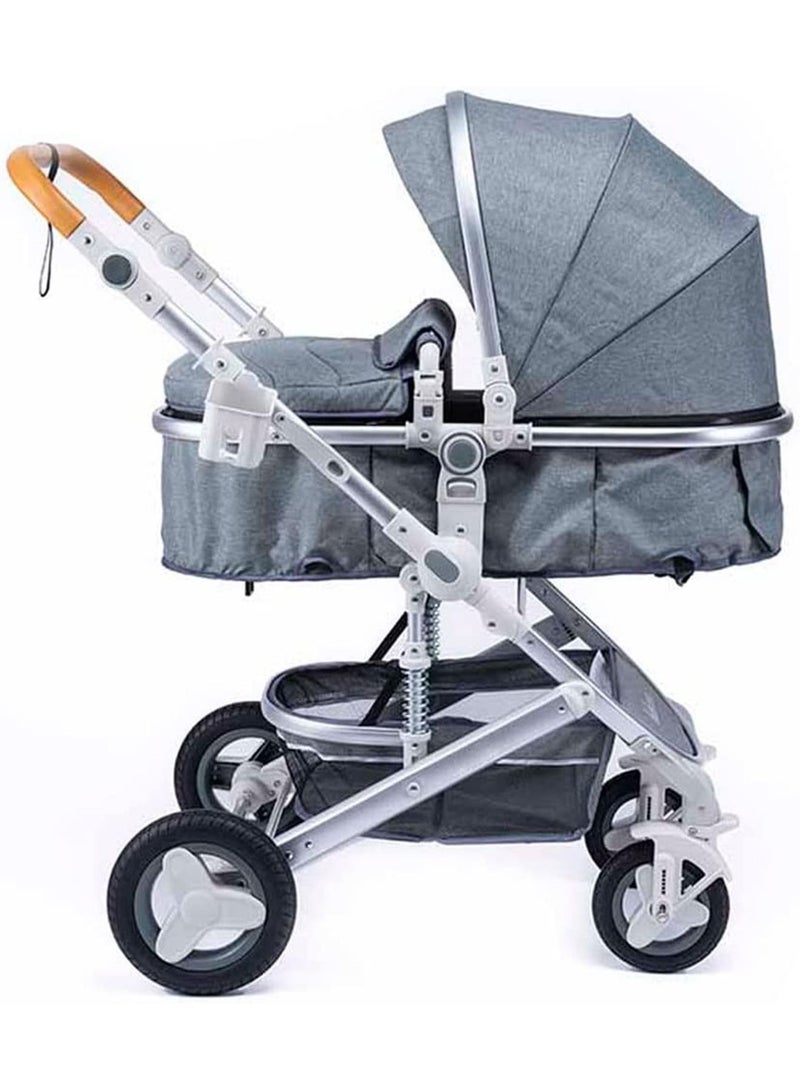 جي تي-ويل عربة أطفال 3 في 1 بمقعد قابل للعكس ومظلة - Image 2