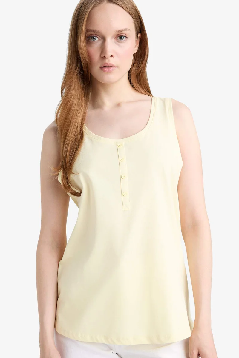 DeFacto Regular Fit Crew Neck Tank Top