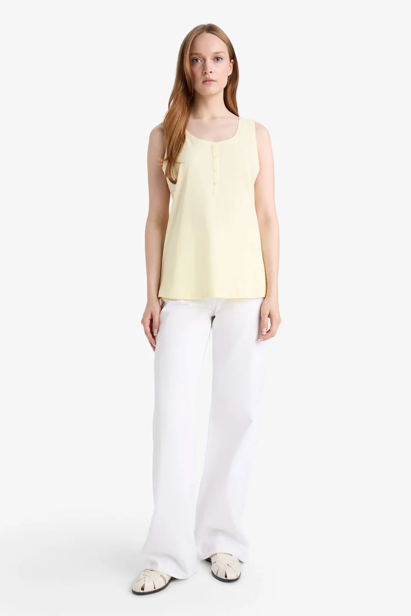 DeFacto Regular Fit Crew Neck Tank Top