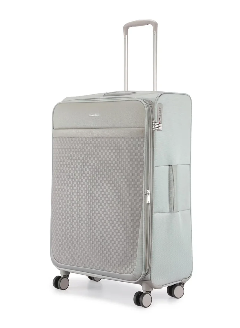 CALVIN KLEIN  Calvin Klein Check In Stone Soft Grey Cabin Luggage Bag  | Best Price UAE